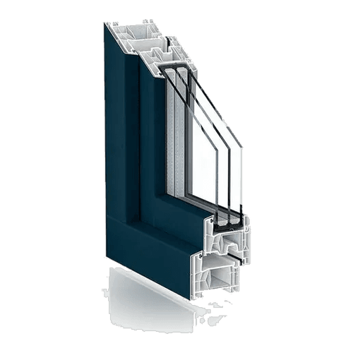 Châssis PVC Kömmerling 76AD AluClip