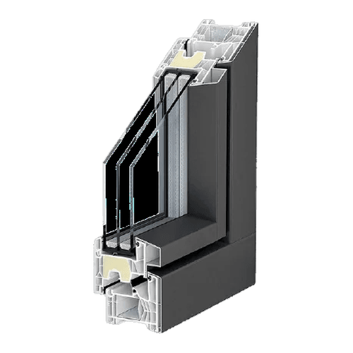 Châssis PVC Kömmerling 76MD AluClip